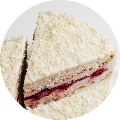 Вишневый торт с кокосом