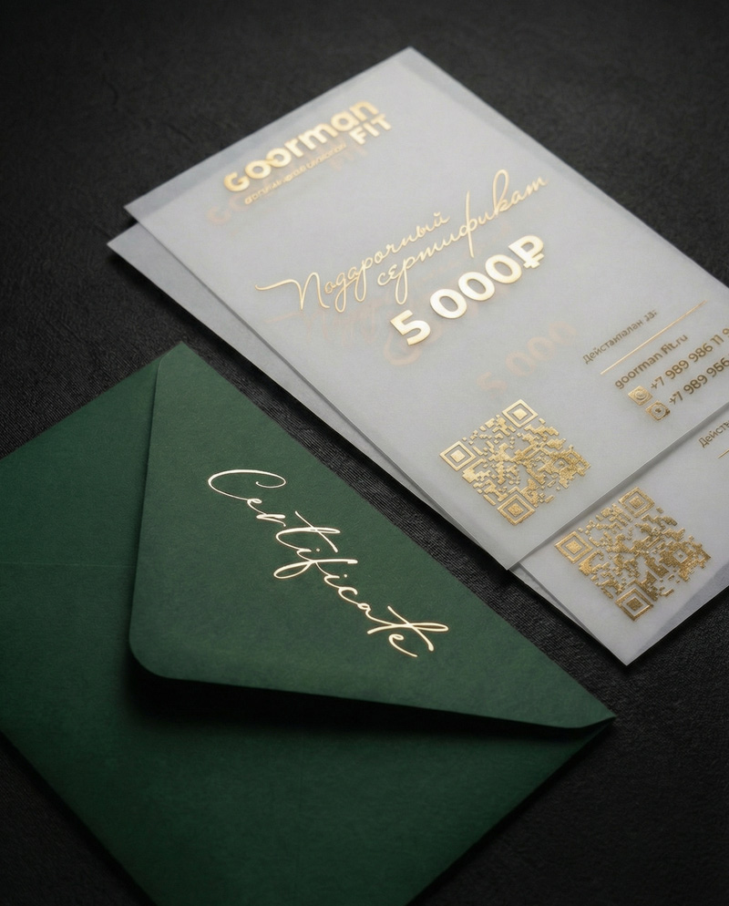 Подарочный сертификат номиналом 5000